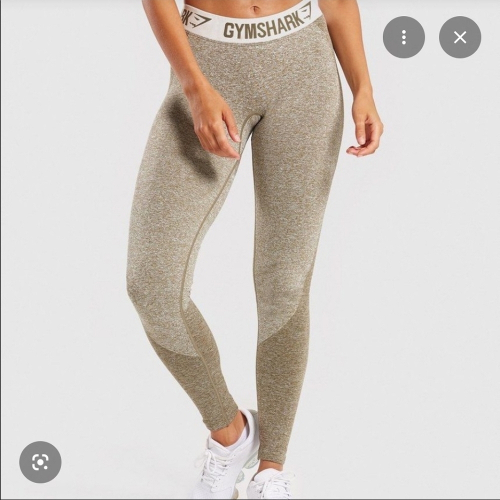 Gymshark Flex Mid Rise Legging Size S Khaki Sand